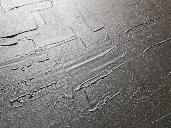 MONOCHROME NOIR référence T18 -Tableau abstrait noir – Peinture contemporaine minimaliste 100x100 cm