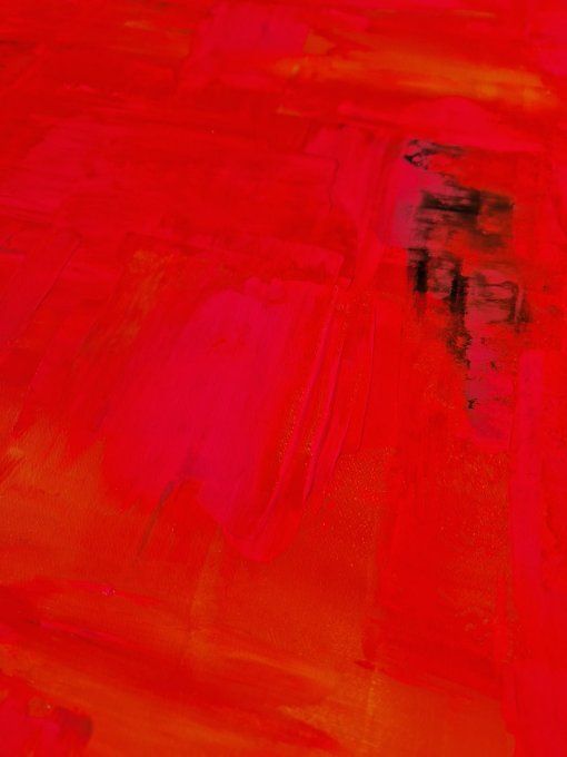 Peinture abstraite contemporaine blanc  – Œuvre originale -  INCANDESCENCE
