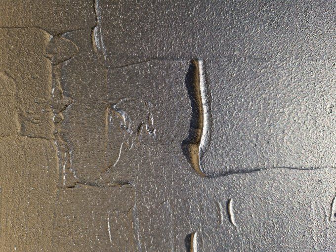 MONOCHROME NOIR référence T18 -Tableau abstrait noir – Peinture contemporaine minimaliste 100x100 cm