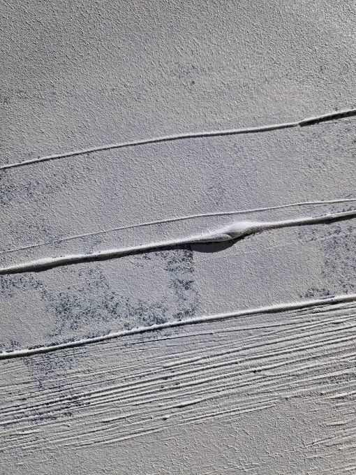 MONOCHROME Référence P11 - Tableau abstrait blanc – Peinture contemporaine minimaliste